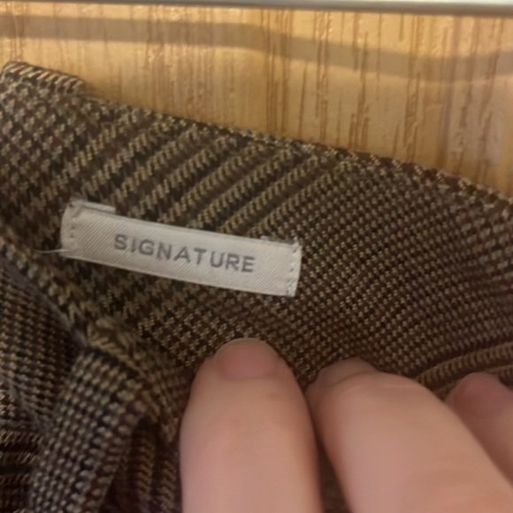 Brown and black plaid Talbots pants size 8 - Picture 3 of 4